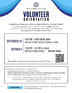 Volunteer Orientation Flyer
